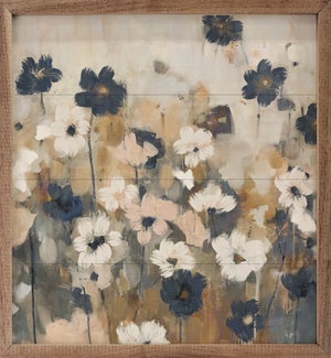 Abstracted Florals 2 Blue By Nina Blue
